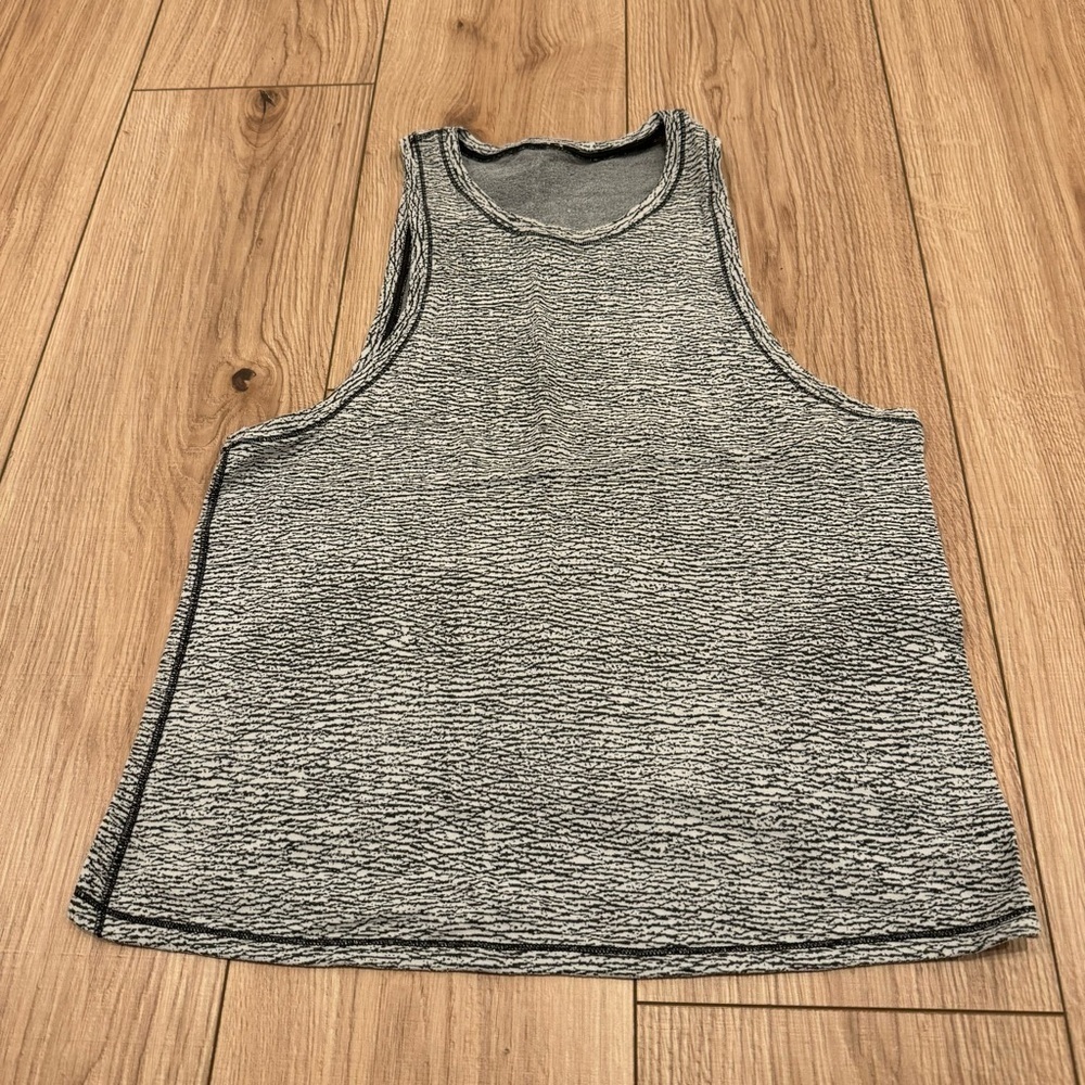 Lululemon Athletica Squad Goals Luon Pebble Gray Tank Top